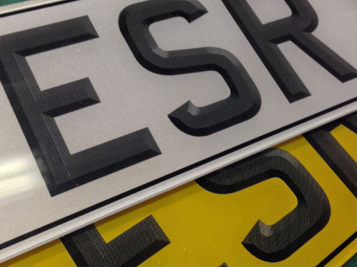 3D Number Plates