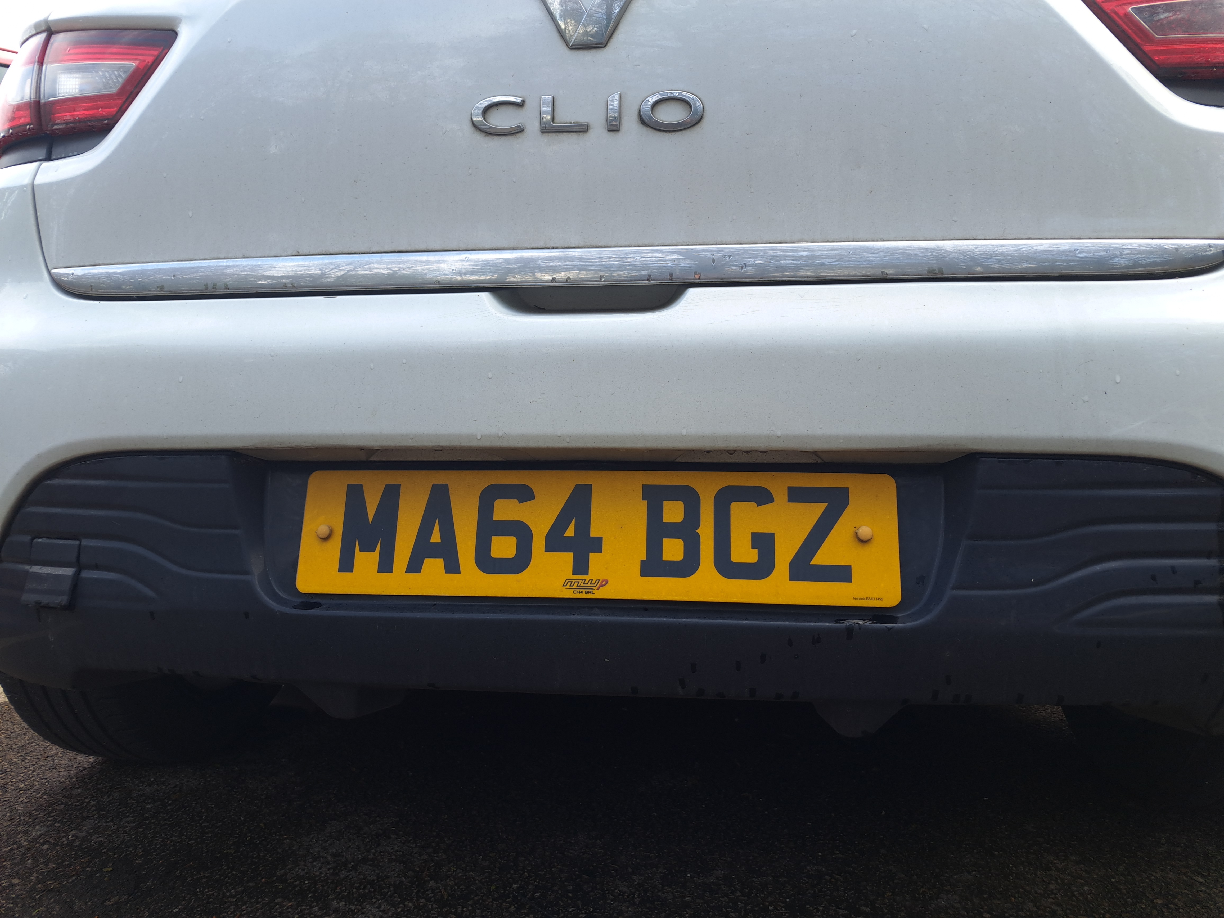 Specific Number Plate Font