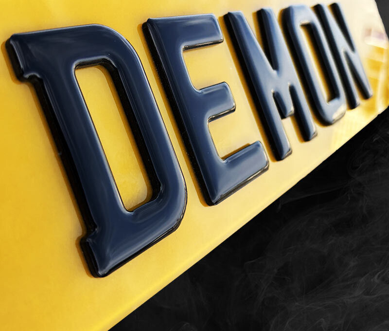 PAIR OF PREMIUM 3D GEL MOT/ROAD Legal Car Registration Number Plates 4D Raised E - Foto 9