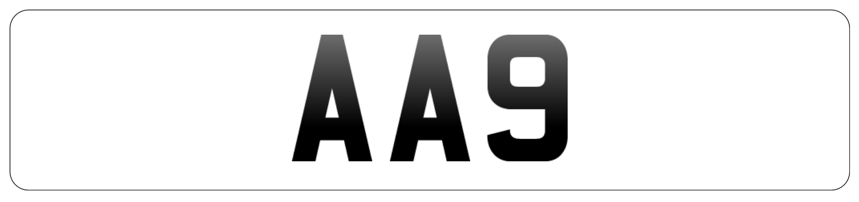aa9 number plate
