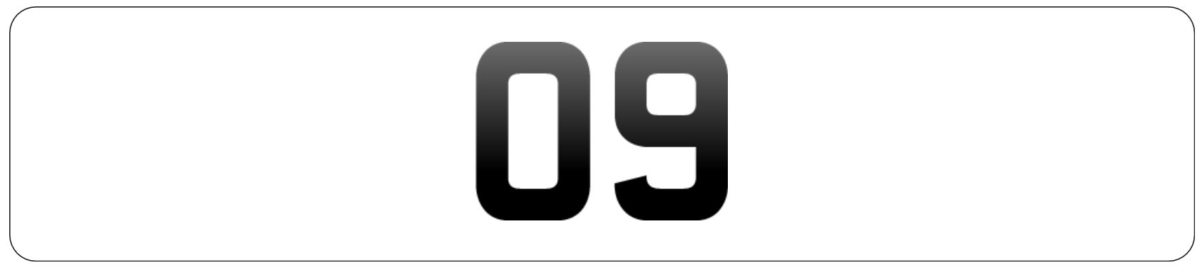 O9 number plate