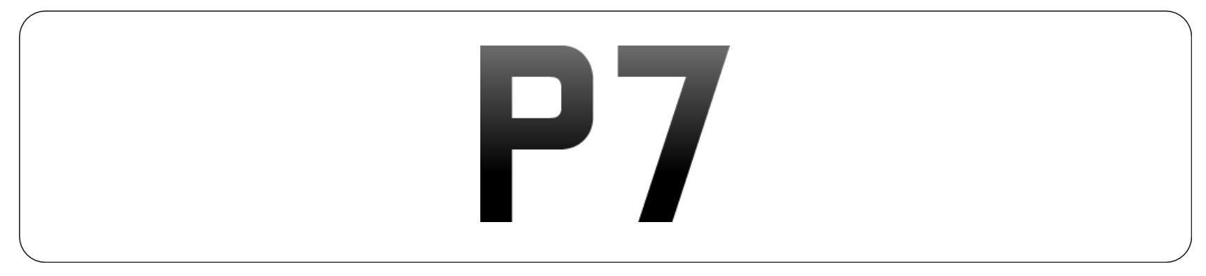 p7 number plate